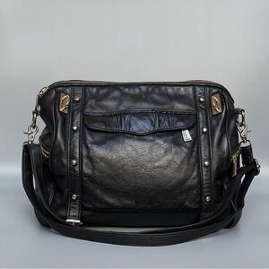 Rebecca Minkoff Cupid Leather Satchel - Black